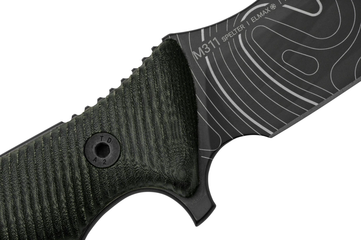 ANV Knives M311 SPELTER DLC Topo Elmax, Black Micarta Handle, Black Kydex Sheath, Cuchillo De Supervivencia 7 ANV Knives M311 SPELTER DLC Topo Elmax, Black Micarta Handle, Black Kydex Sheath, Cuchillo De Supervivencia - Imagen 5