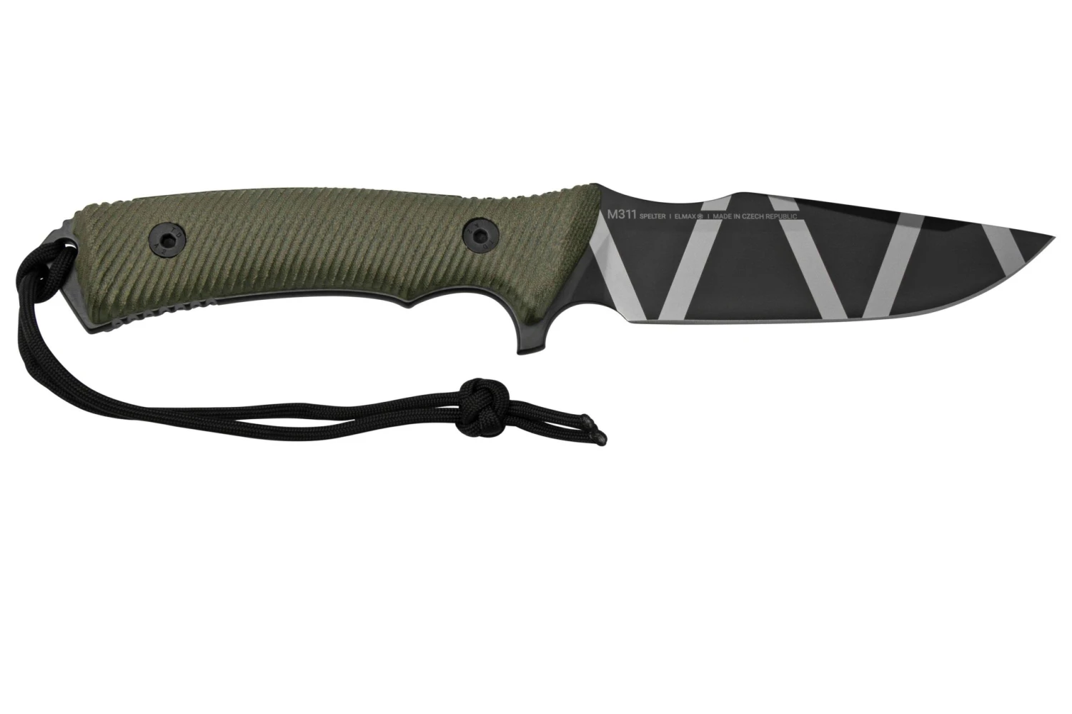 ANV Knives M311 SPELTER DLC Camo Elmax, Olive Micarta Handle, Black Kydex Sheath, Cuchillo De Supervivencia 4 ANV Knives M311 SPELTER DLC Camo Elmax, Olive Micarta Handle, Black Kydex Sheath, Cuchillo De Supervivencia - Imagen 2
