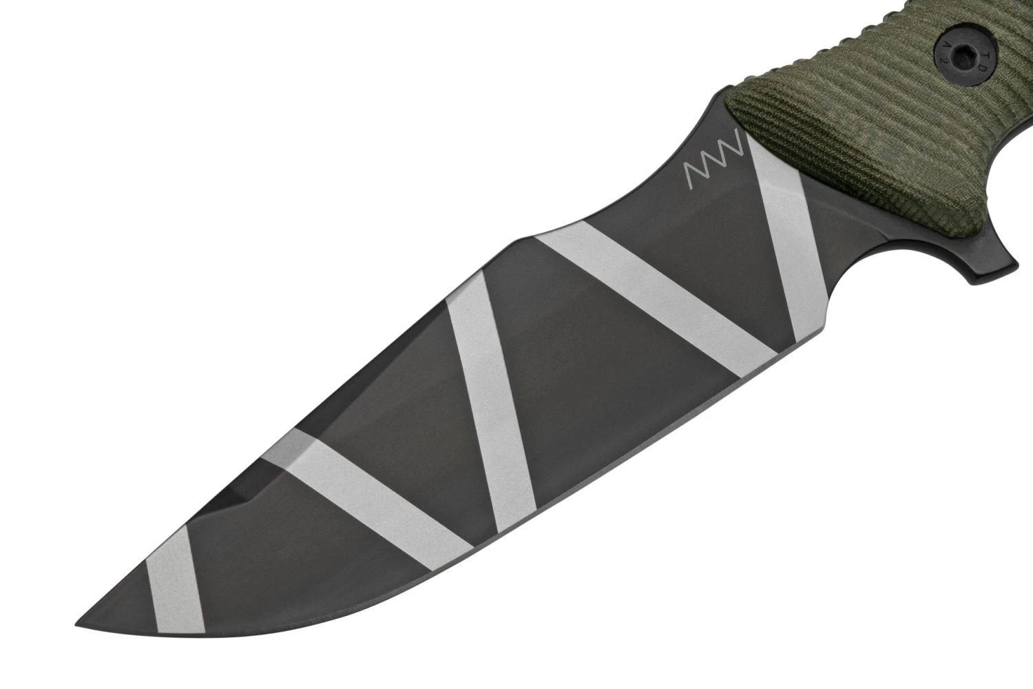 ANV Knives M311 SPELTER DLC Camo Elmax, Olive Micarta Handle, Black Kydex Sheath, Cuchillo De Supervivencia 5 ANV Knives M311 SPELTER DLC Camo Elmax, Olive Micarta Handle, Black Kydex Sheath, Cuchillo De Supervivencia - Imagen 3