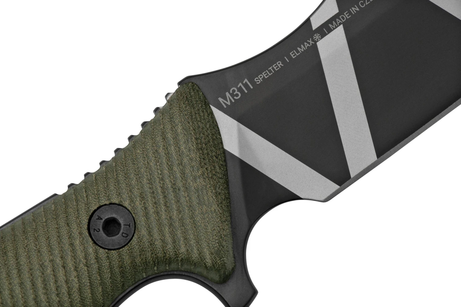 ANV Knives M311 SPELTER DLC Camo Elmax, Olive Micarta Handle, Black Kydex Sheath, Cuchillo De Supervivencia 7 ANV Knives M311 SPELTER DLC Camo Elmax, Olive Micarta Handle, Black Kydex Sheath, Cuchillo De Supervivencia - Imagen 5