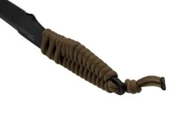 ANV Knives P100 Sleipner Cerakote, Coyote Paracord, P100-040, Black Kydex Sheath, Cuchillo De Cuello -Victorinox Ventas ANVP100 040 04 anv