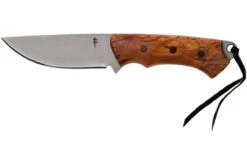 Autine Kurbads, Curly Birch, Elmax, Brown RH Sheath, Cuchillo De Exterior