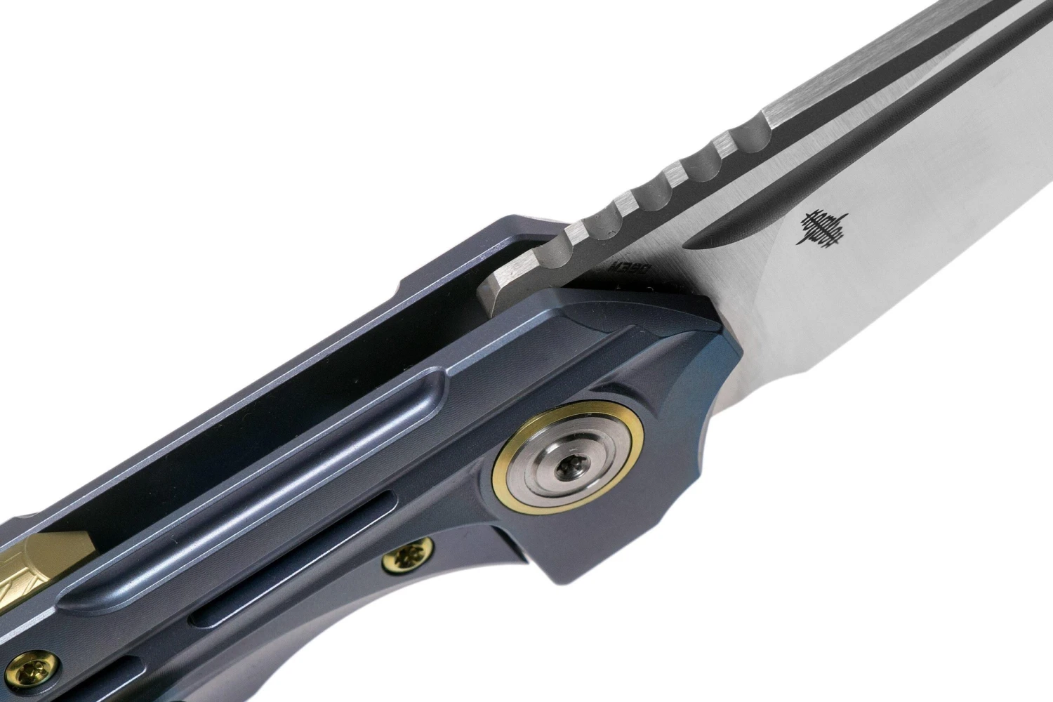 Bestech Vigil BT2201B Blue Blasted Titanium, Satin Navaja, Diseño Kombou 8 Bestech Vigil BT2201B Blue Blasted Titanium, Satin Navaja, Diseño Kombou - Imagen 6