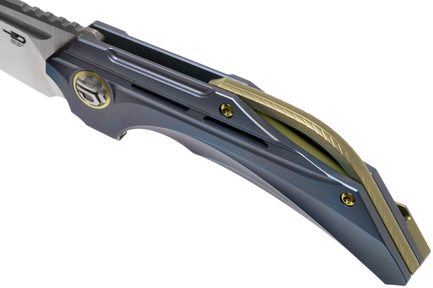 Bestech Vigil BT2201B Blue Blasted Titanium, Satin Navaja, Diseño Kombou 9 Bestech Vigil BT2201B Blue Blasted Titanium, Satin Navaja, Diseño Kombou - Imagen 7