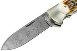 Böker Scout Spearpoint Stag Damascus 112201DAM Cuerno De Ciervo, Navaja -Victorinox Ventas BO112201DAM 03 boker