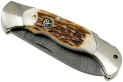 Böker Scout Spearpoint Stag Damascus 112201DAM Cuerno De Ciervo, Navaja -Victorinox Ventas BO112201DAM 04 boker