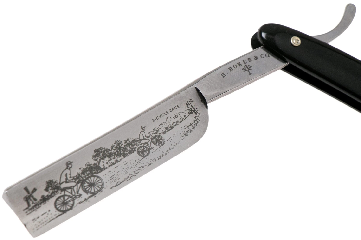 Böker Manufaktur Bicycle Race, Black Synthetic 140223 Navaja De Afeitar 5 Böker Manufaktur Bicycle Race, Black Synthetic 140223 Navaja De Afeitar - Imagen 3