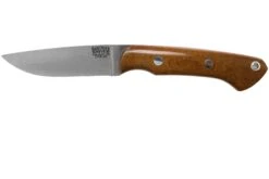 Bark River Featherweight Fox River CPM 3V Natural Canvas, Red Liner Cuchillo De Caza