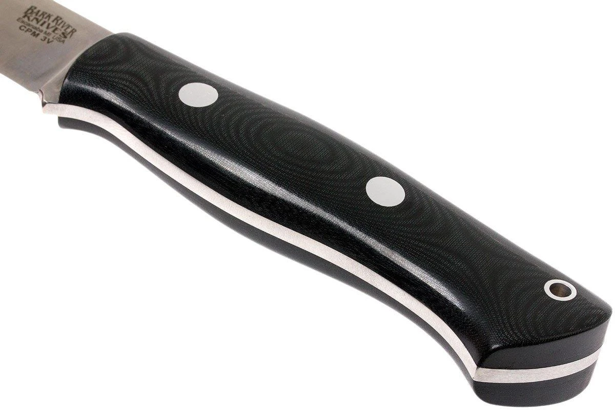 Bark River Aurora LT CPM 3V, Black Linen Micarta 6 Bark River Aurora LT CPM 3V, Black Linen Micarta - Imagen 4