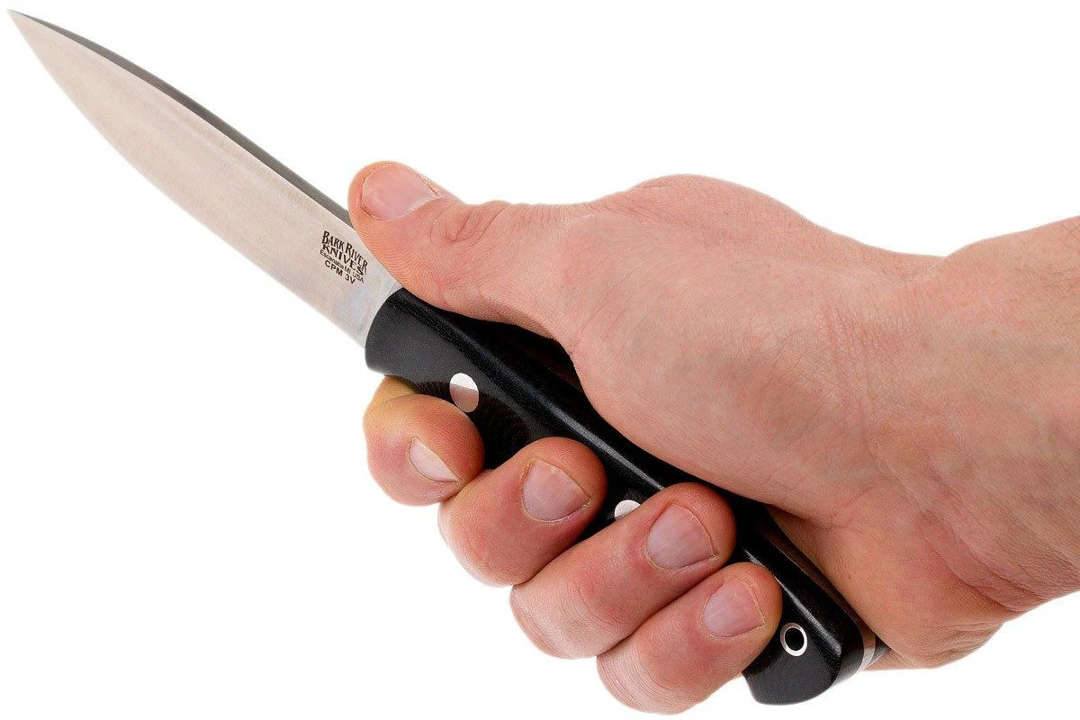 Bark River Aurora LT CPM 3V, Black Linen Micarta 8 Bark River Aurora LT CPM 3V, Black Linen Micarta - Imagen 6
