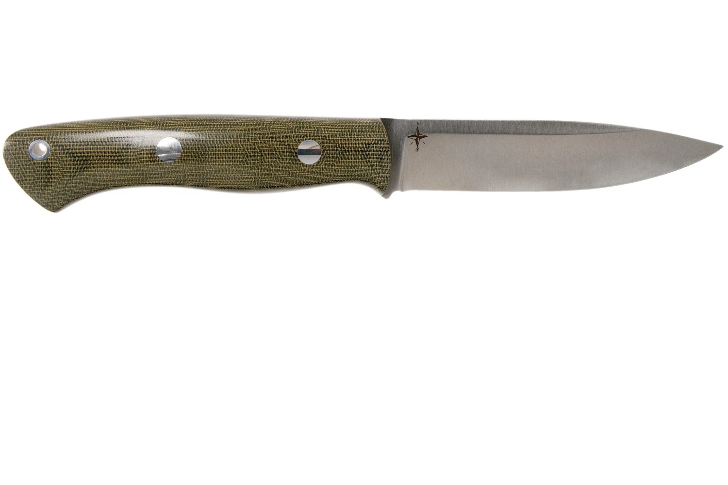 Bark River Aurora A2 Green Canvas Micarta Red Liner, Cuchillo Bushcraft 4 Bark River Aurora A2 Green Canvas Micarta Red Liner, Cuchillo Bushcraft - Imagen 2