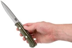 Bark River Aurora Scandi Cru-Wear Green Canvas Micarta -Victorinox Ventas BRK06 164GNC 06 bark river knives