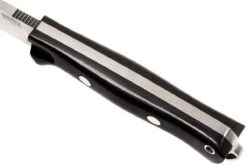 Bark River Bravo Vortex A2 Jimped, Black Canvas Micarta, Funda Marrón -Victorinox Ventas BRK07 117FMBRKC JI 05 bark river brk07 117fmbrkc ji 05