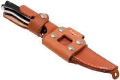 Bark River Bravo Vortex A2 Jimped, Black Canvas Micarta, Funda Marrón -Victorinox Ventas BRK07 117FMBRKC JI 07 bark river brk07 117fmbrkc ji 07