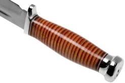 Bark River Boone CPM 3V Stacked Leather, Single Quillion Cuchillo De Exterior -Victorinox Ventas BRK08 122SLSQ 04 bark river knives