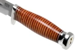 Bark River Boone CPM 3V Stacked Leather, Single Quillion Cuchillo De Exterior -Victorinox Ventas BRK08 122SLSQ 05 bark river knives