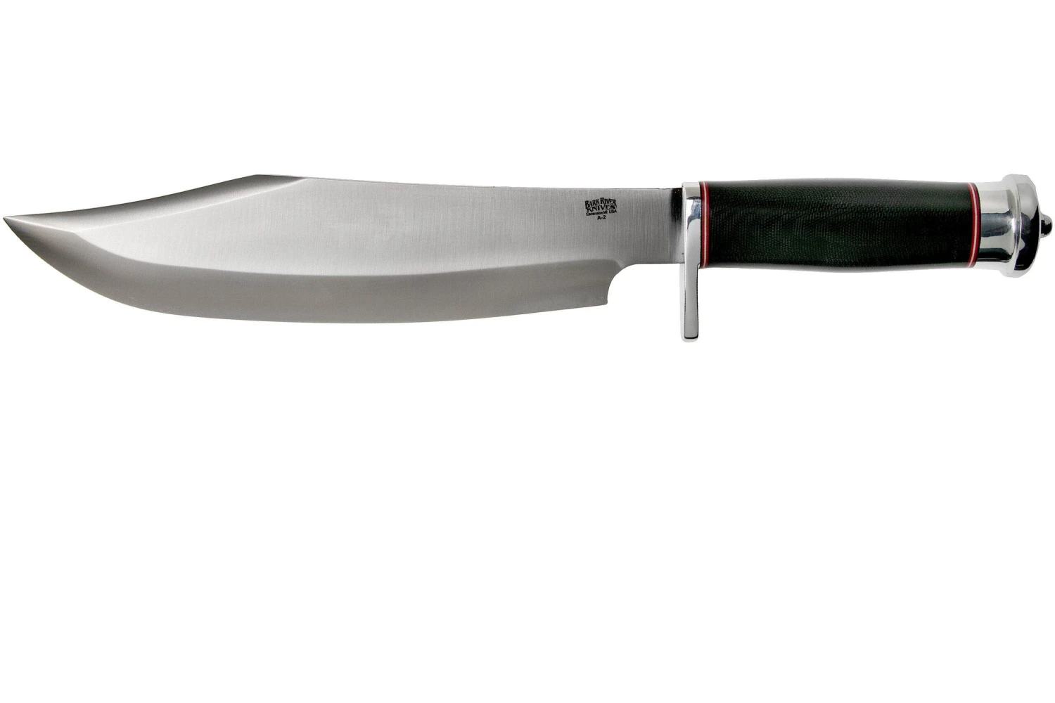 Bark River Shining Mountain Bowie A2 Black Canvas Micarta, Single Quillion Cuchillo Bowie 3 Bark River Shining Mountain Bowie A2 Black Canvas Micarta, Single Quillion Cuchillo Bowie