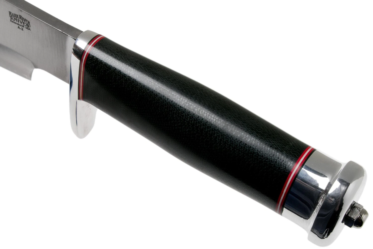 Bark River Shining Mountain Bowie A2 Black Canvas Micarta, Single Quillion Cuchillo Bowie 7 Bark River Shining Mountain Bowie A2 Black Canvas Micarta, Single Quillion Cuchillo Bowie - Imagen 5