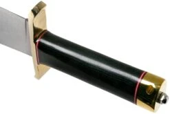 Bark River V-44 Bowie A2 Black Canvas Micarta, Brass Double Quillion, Cuchillo Bowie 12 Bark River V-44 Bowie A2 Black Canvas Micarta, Brass Double Quillion, Cuchillo Bowie -Victorinox Ventas BRK08 231BKC BDQ 04 bark river knives