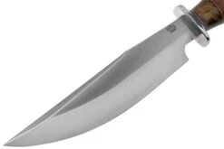 Bark River Highwayman III A2 Stacked Leather, Black Gold Maple Bowie Cuchillo -Victorinox Ventas BRK08 313SLBGS 03 bark river knives