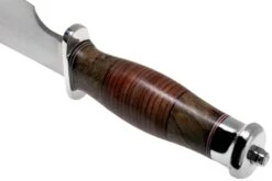 Bark River Highwayman III A2 Stacked Leather, Black Gold Maple Bowie Cuchillo -Victorinox Ventas BRK08 313SLBGS 04 bark river knives