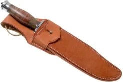 Bark River Highwayman III A2 Stacked Leather, Black Gold Maple Bowie Cuchillo -Victorinox Ventas BRK08 313SLBGS 06 bark river knives