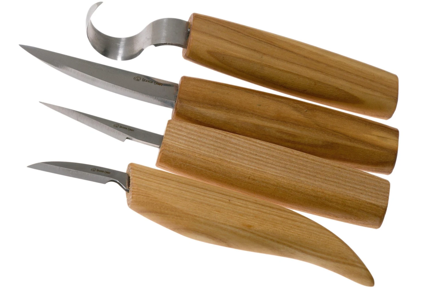 BeaverCraft Set De 4 Cuchillos S09, Set De Tallado De Madera 3 BeaverCraft Set De 4 Cuchillos S09, Set De Tallado De Madera