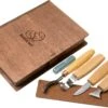 BeaverCraft Spoon Carving Set De 4 S19 Libro, Juego De Tallado De Madera Con Libro De Almacenamiento De Madera -Victorinox Ventas BVS19BOOK 01 beavercraft