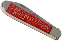 Case Copperhead, Christmas Gift Tin, Embellished Smooth Dark Red Bone, 10605, 6248W SS Navaja -Victorinox Ventas CE10605 04 case