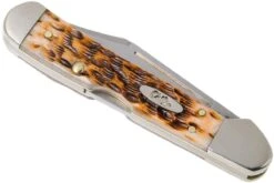 Case Mini Copperlock Amber Jigged Bone, 00133, 61749L SS Navaja -Victorinox Ventas CE133 04 case ce133 04
