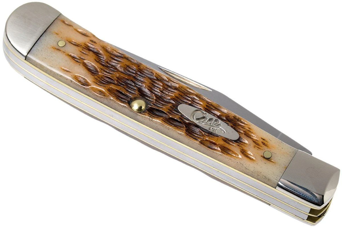 Case Trapper Amber Jigged Bone, 00164, 6254 SS Navaja 7 Case Trapper Amber Jigged Bone, 00164, 6254 SS Navaja - Imagen 5