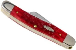 Case Medium Stockman Dark Red Bone, Peach Seed Jig, 31951, 6318 CV Navaja -Victorinox Ventas CE31951 04 case