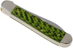Case Copperhead Green & Black Carbon Fibre-G10 Weave Smooth, 50713, 10249W SS Navaja -Victorinox Ventas CE50713 04 case