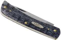Case Sod Buster Jr Pocket Worn Grey Bone, Crandall Jig, 58412, 6137 CV Navaja -Victorinox Ventas CE58412 04 case