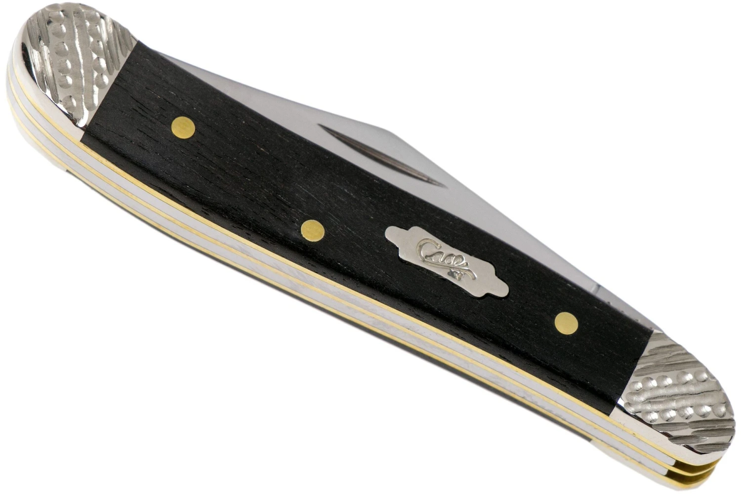 Case Peanut Ebony Wood, Worked Bolsters, 59674, 7220 SS Navaja 6 Case Peanut Ebony Wood, Worked Bolsters, 59674, 7220 SS Navaja - Imagen 4