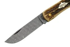 Case Sod Buser Jr 77461 Damascus Vintage Bone, Navaja -Victorinox Ventas CE77461 03 case