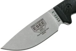 ESEE Model 3 S35VN 3D Black G10 Cuchillo De Supervivencia 3PM35V-001 Funda Negra + Clip Para Cinturón -Victorinox Ventas EE 3PM35V 001 03 esee knives