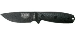 ESEE Model 3 Black Blade 3D Black G10 Cuchillo De Supervivencia 3PMB-001 Funda Negra + Clip Para Cinturón