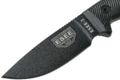 ESEE Model 3 Black Blade 3D Black G10 Cuchillo De Supervivencia 3PMB-001 Funda Negra + Clip Para Cinturón -Victorinox Ventas EE 3PMB 001 03 esee knives