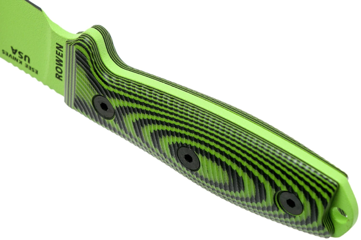 ESEE Model 3 Venom Green Blade 3D Neon Green-Black G10 Cuchillo De Supervivencia 3PMVG-007 Funda Negra + Clip Para Cinturón 6 ESEE Model 3 Venom Green Blade 3D Neon Green-Black G10 Cuchillo De Supervivencia 3PMVG-007 Funda Negra + Clip Para Cinturón - Imagen 4