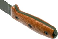 ESEE Model 4 OD Green Blade 3D Natural Canvas Micarta Cuchillo De Supervivencia 4POD-011 Funda Negra + Clip Para Cinturón -Victorinox Ventas EE 4POD 011 04 esee knives