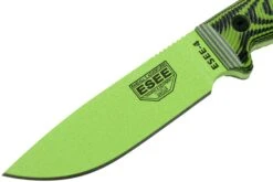 ESEE Model 4 Venom Green Blade 3D Neon Green-Black G10 Cuchillo De Supervivencia 4PVG-007 Funda Negra + Clip Para Cinturón -Victorinox Ventas EE 4PVG 007 03 esee knives