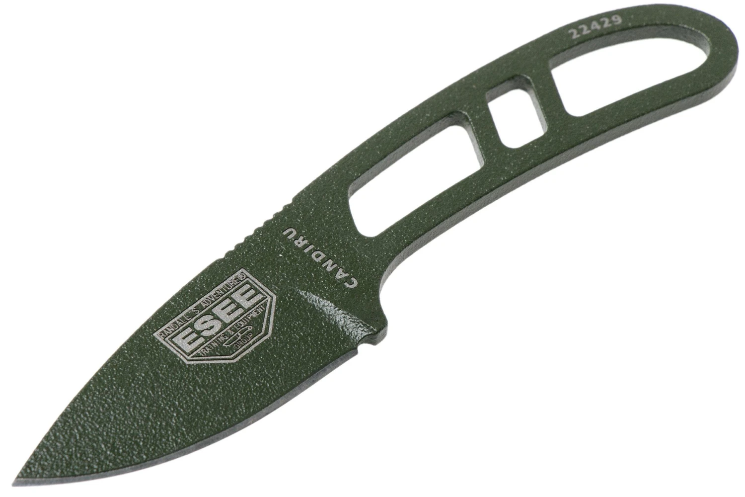 ESEE Candiru OD-green CAN-OD Cuchillo De Cuello Con Funda Negra + Clip De Cinturón 5 ESEE Candiru OD-green CAN-OD Cuchillo De Cuello Con Funda Negra + Clip De Cinturón - Imagen 3