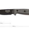 ESEE Model 3 Black Blade, Grey Handle 3P-MB-B Con Funda + Clip Y MOLLE-back -Victorinox Ventas EE ESEE 3P MB B 01 esee knives model 3 ee esee 3p mb b d1