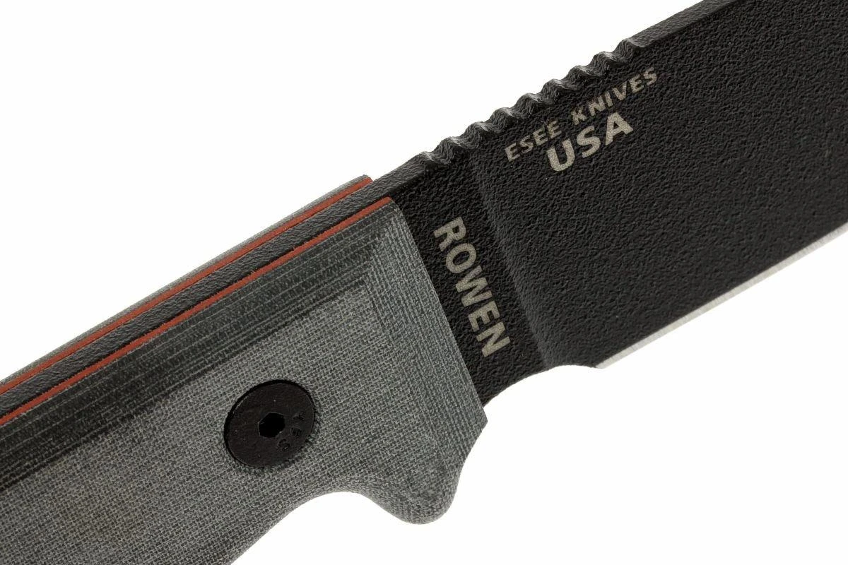 ESEE Model 3 Black Blade, Grey Handle 3P-MB-B Con Funda + Clip Y MOLLE-back 7 ESEE Model 3 Black Blade, Grey Handle 3P-MB-B Con Funda + Clip Y MOLLE-back - Imagen 5