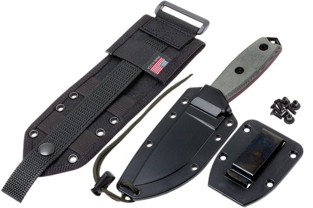 ESEE Model 3 Black Blade, Grey Handle 3P-MB-B Con Funda + Clip Y MOLLE-back 9 ESEE Model 3 Black Blade, Grey Handle 3P-MB-B Con Funda + Clip Y MOLLE-back - Imagen 7