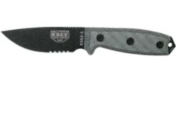 ESEE Model 3 Serrated, Grey Handle 3S Con Funda + Clip