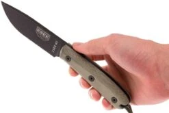 ESEE Model 4HM Cuchillo Bushcraft Modified Handle, Funda De Cuero -Victorinox Ventas EE ESEE 4HM 06 esee knives ee esee 4hm 06