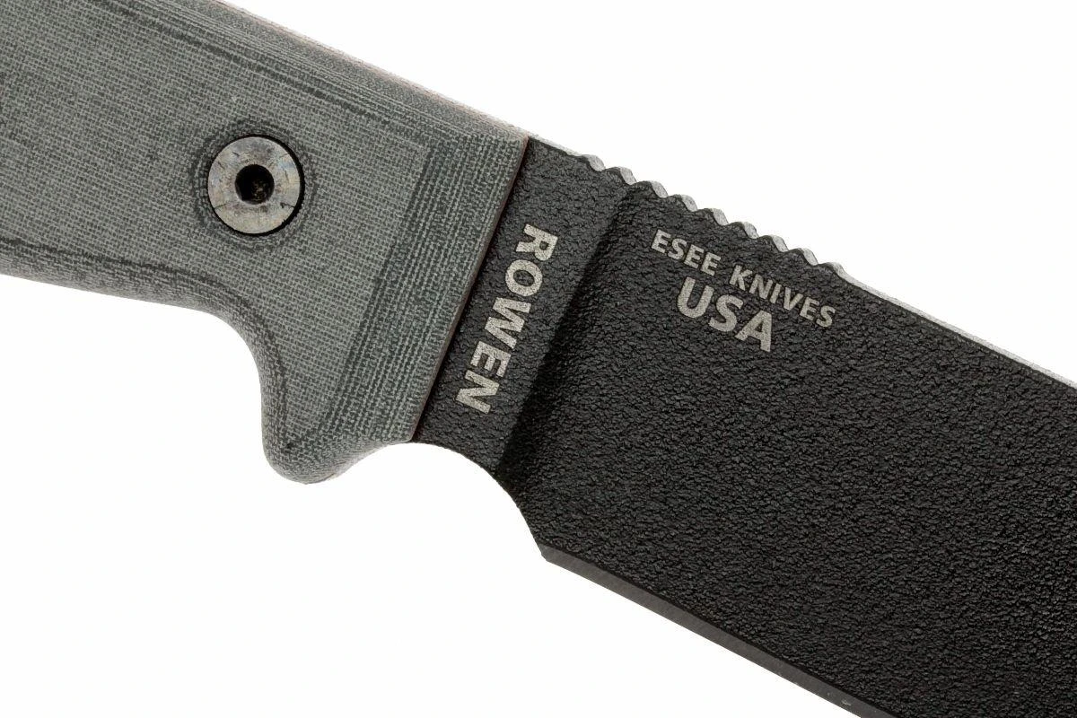 ESEE Model 4 Black Blade, Grey Handle 4P-KO Cuchillo De Supervivencia Sin Funda 7 ESEE Model 4 Black Blade, Grey Handle 4P-KO Cuchillo De Supervivencia Sin Funda - Imagen 5