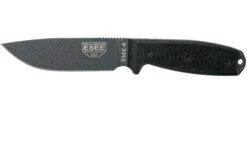 ESEE Model 4 Tactical Gunsmoke, Black Handle 4P-TG-B Con Funda + Clip